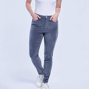 Seven7 Grey Corduroy High Rise Pants